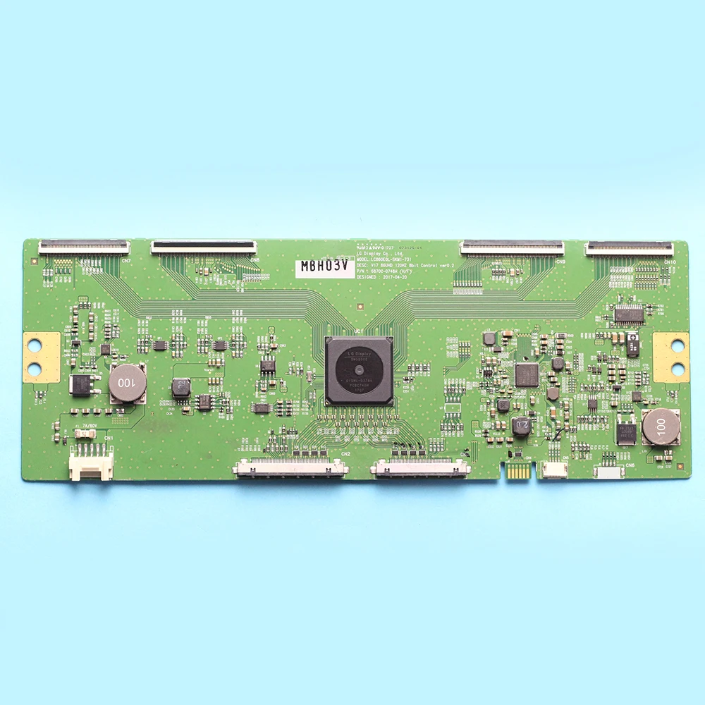 6870C 0748A T CON Board V17 86UHD 120HZ 8bit Control ver0.2 Оригинал LG Con Borad LC860EQL SKM1 731 для ТВ 86''|Печатные
