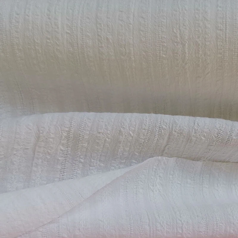 1 м X 2 элегантный белый хлопковая ткань жаккардовый хлопковый материал | Дом и сад