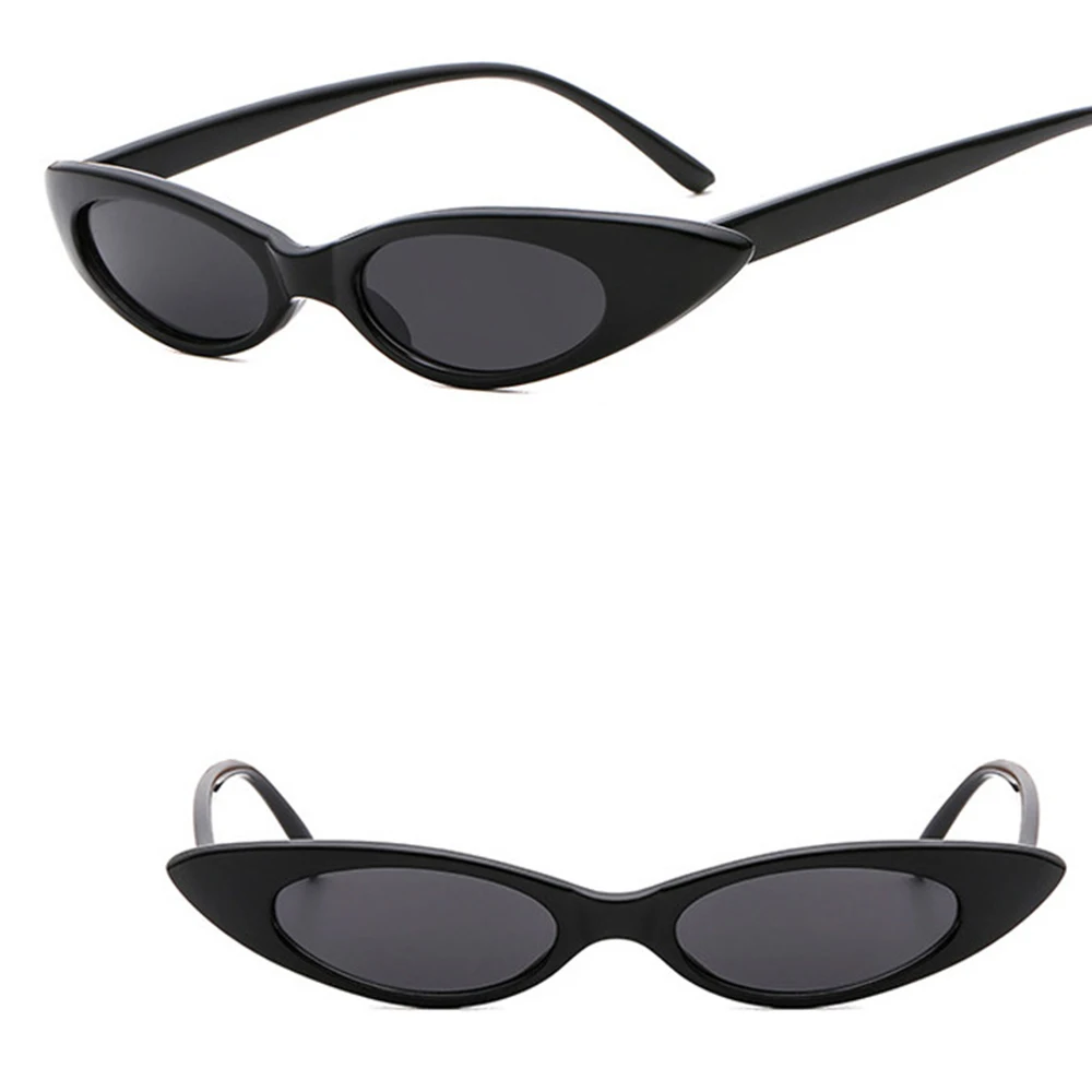 

New Vintage Black Cat Eye Sunglasses Women Fashion Brand Designer Mirror Small Frame Cateye Sun Glasses For Female Shades Uv400