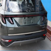 rear trunk lid tailgate cover trim for hyundai tucson nx4 2021 2022 accessories stainless steel hatch door handle molding strip