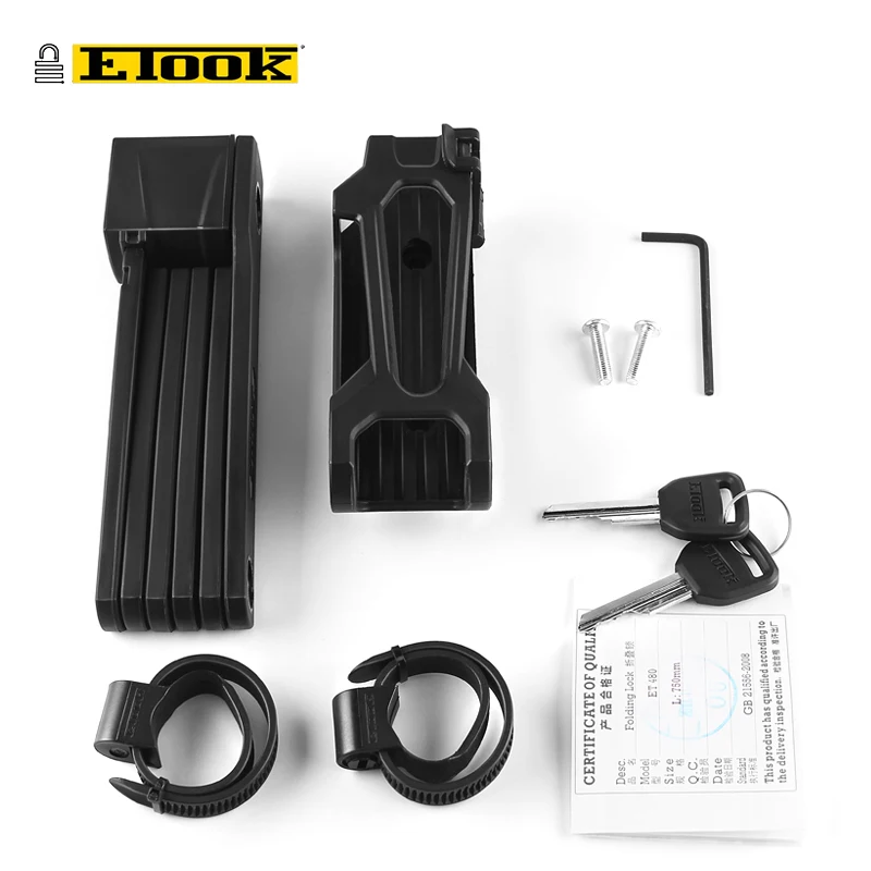 Сильный складной замок ETOOK для велосипеда электрического мотоцикла горного и