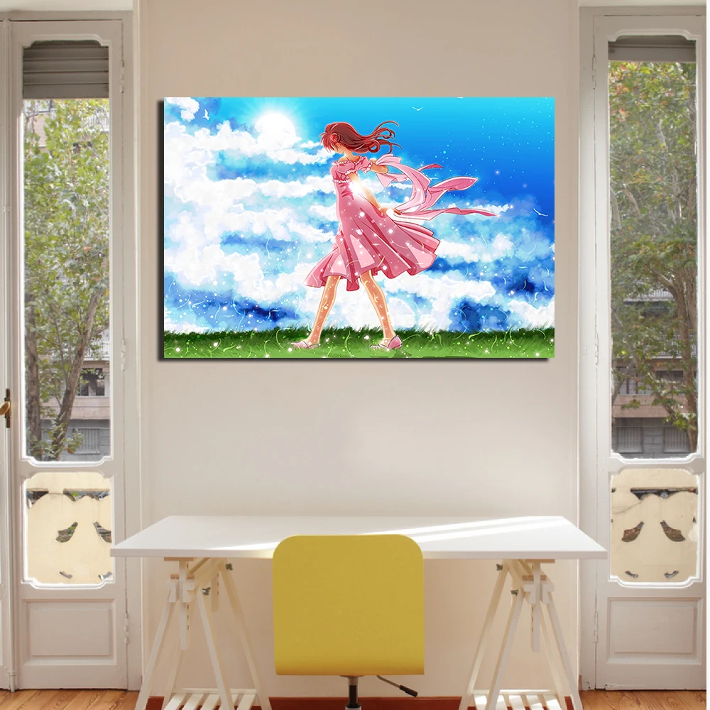 Kamikaze Kaitou Jeanne аниме девушка плакат печать на холсте картина без рамы для декора