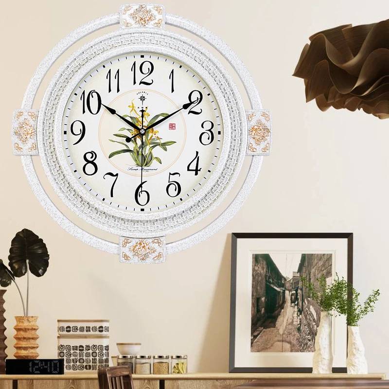 

Large Luxury Wall Clock Silent Vintage Unique Wall Clock Golden Novelty Living Room Home Watch Zegar Scienny Nordic Decor AC50ZB
