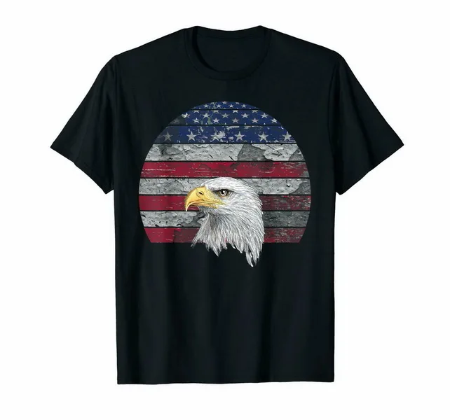 

Black American Pride 4Th Of July Bald Eagle Usa Distressed Gifts T-Shirt Big Tall Tee Shirt