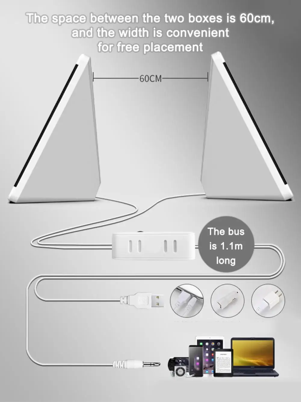 

S5 USB 5V Mini Subwoofer Speaker with USB 3.5MM Audio Socket High For Laptop / Quality and Volume Control Phone F6W4