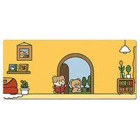 90x40cm 35 43x15 74 inch super large size cute high definition cartoon home bear pattern table mat non slip mouse pad