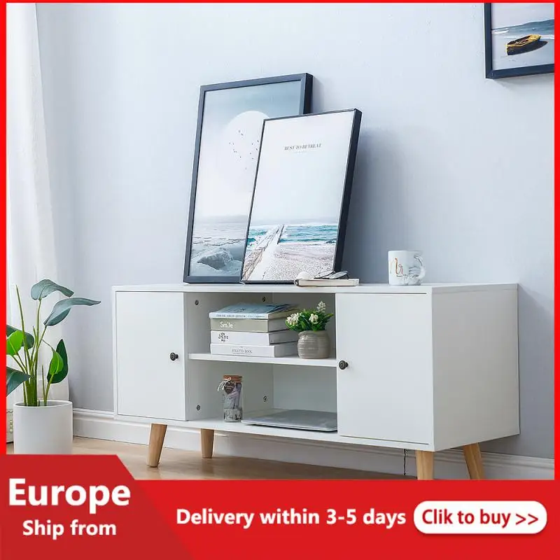 

1PC TV Cabinet Nordic Style Modern Light Luxury Coffee Table TV Cabinet Combination Living Room Simple Small Apartment Floor HWC
