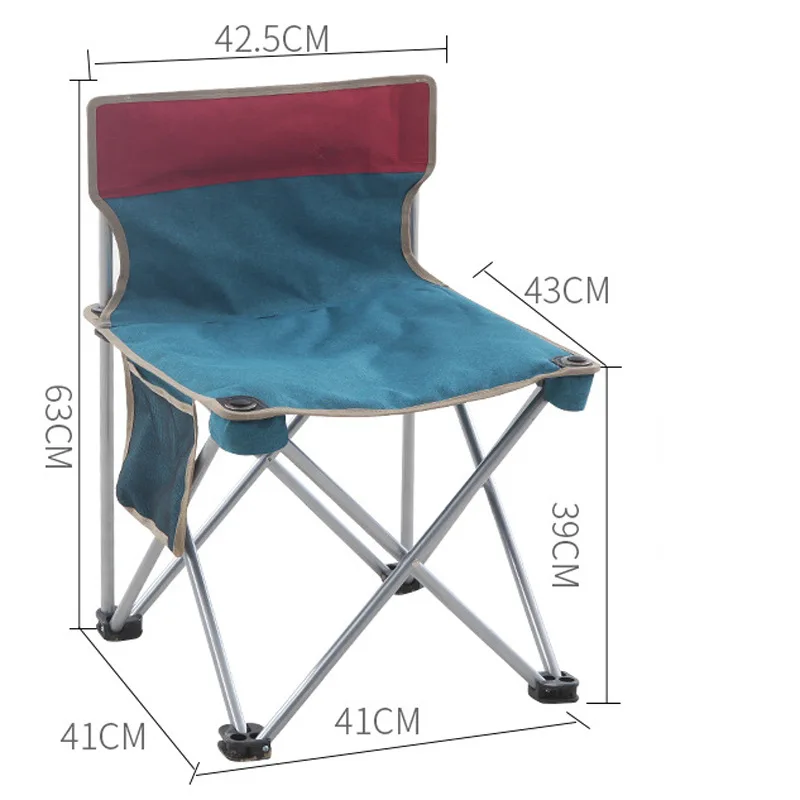 

Foldable Portable Light Fishing Chairs Camping Stool Sketching Backrest Outdoor Beach Picnic Seat Home Furniture Leisure Chair