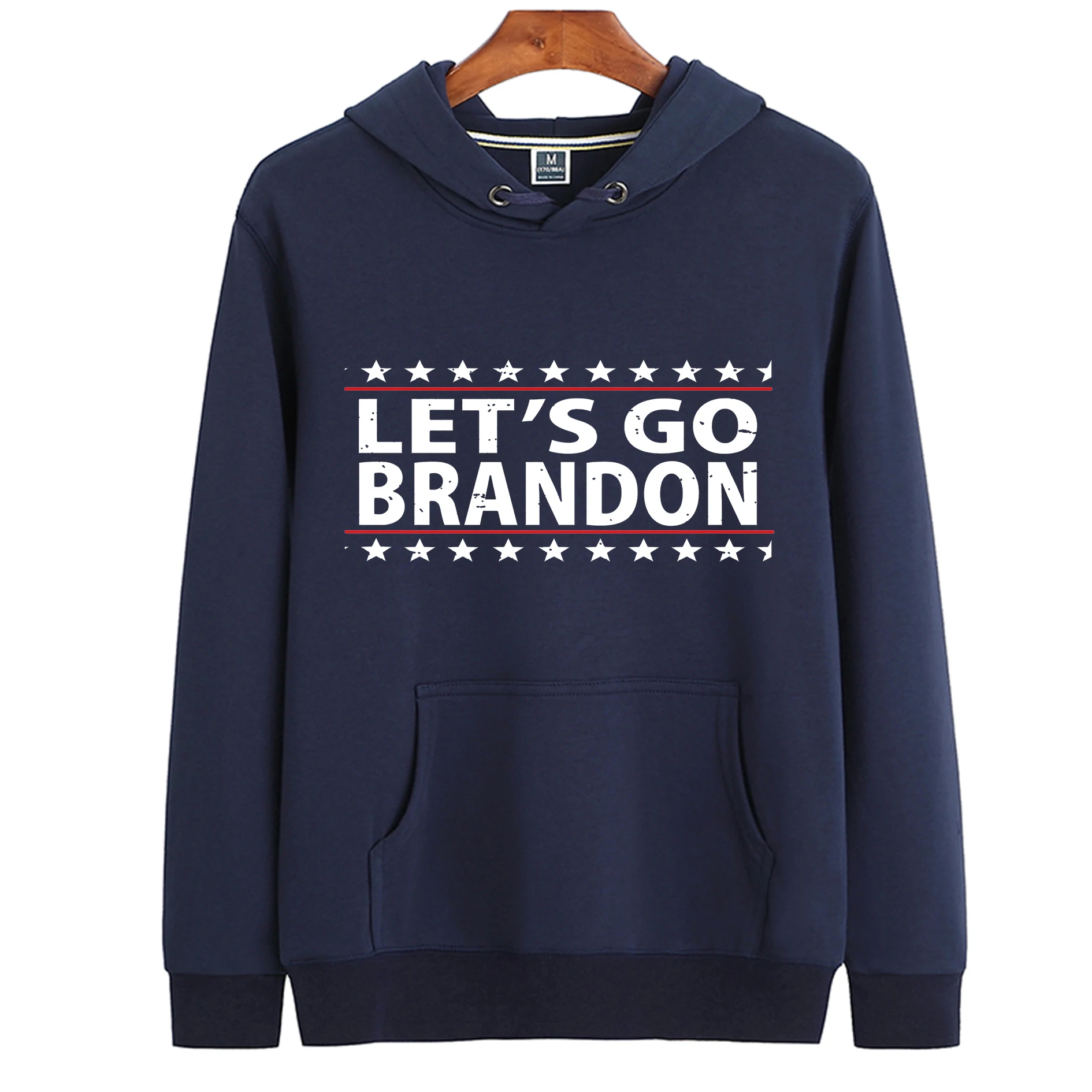 

Neutral Let's Go Brandon Print Hoodie Warm Wool Loose Sport Long Sleeve Pullover Harajuku Hip Hop Street Women Men Sweatshirt S-