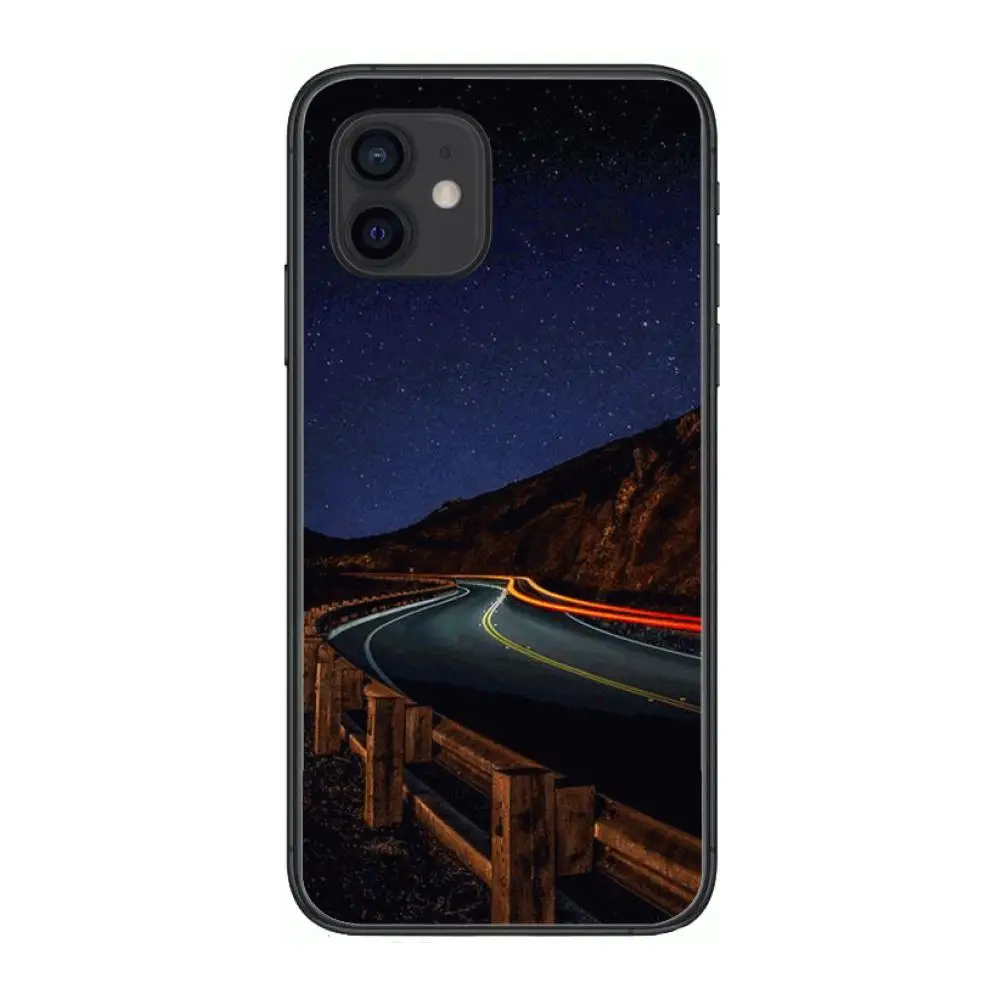 

highway lights Cool Style Phone Case cover For iphone 12 pro max 11 8 7 6 s XR PLUS X XS SE 2020 mini black cell shell