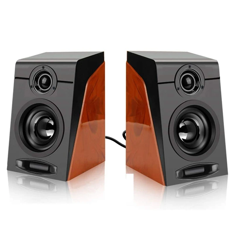 

3Wx2 Computer Speakers with Surround Stereo USB Wired Powered Multimedia Speaker for PC/Laptops/Smart Phone