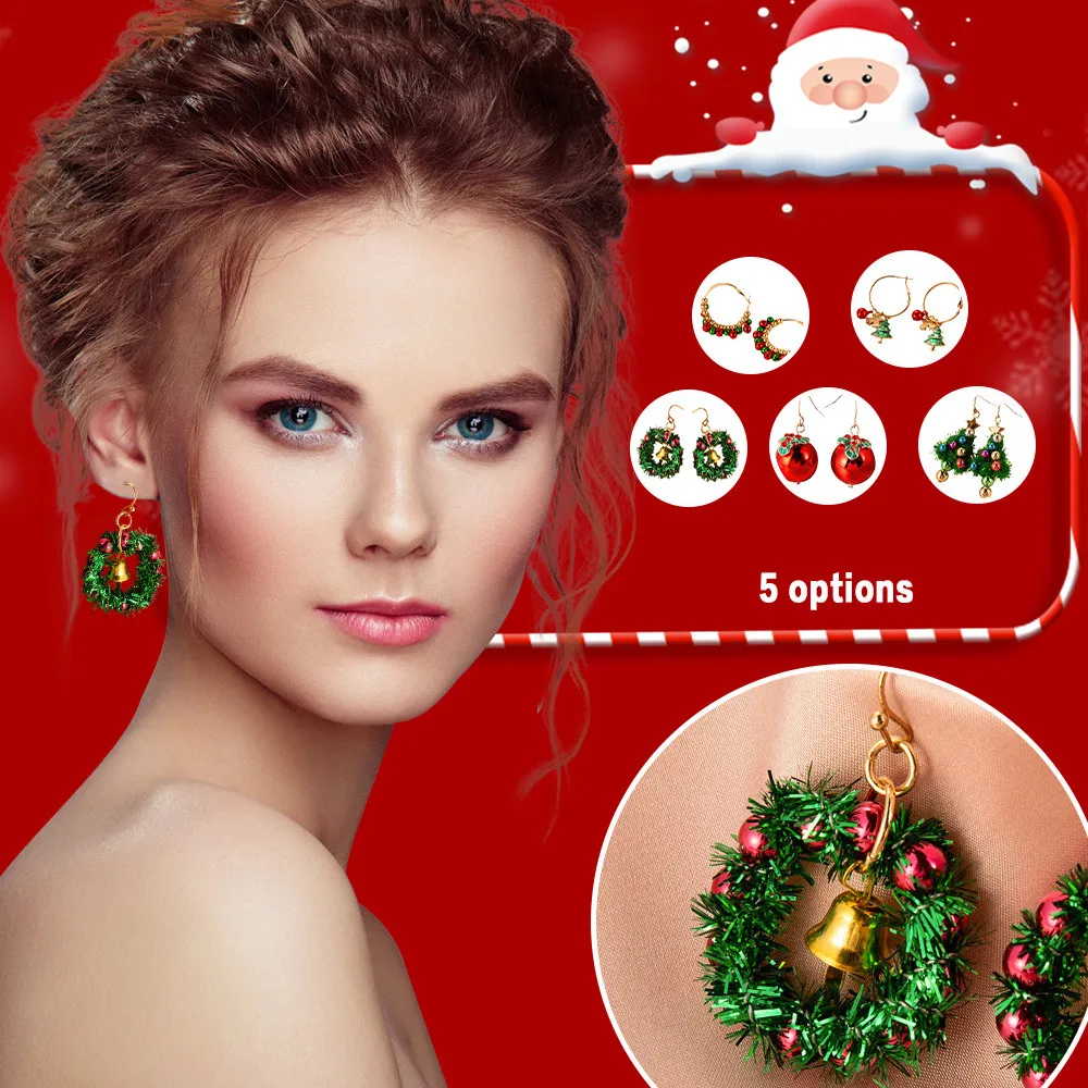 

Christmas Series Earrings Jewelry Alloy Plating Colorful Elegant Fashion Earrings For Outside Traveling Party Shopping Earrings