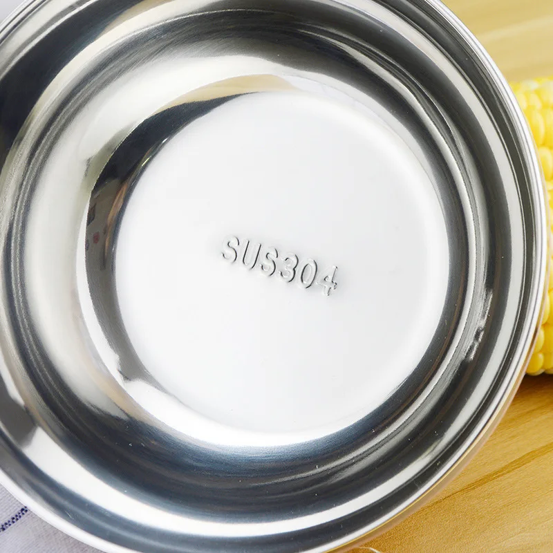 304 миска для лапши быстрого приготовления из нержавеющей стали с крышкой туба