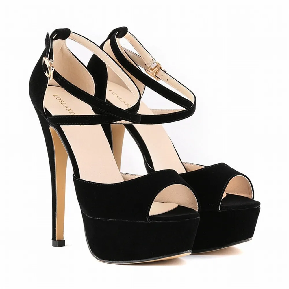 Женские босоножки на платформе и высоком каблуке с ремешками женские свадебные