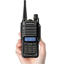 Новинка, высокая мощность, обновленная, Baofeng UV-9R plus, водонепроницаемая рация, 10 Вт, для двухсторонней радиосвязи, дальность действия 10 км, 4800 мАч, uv 9r plus