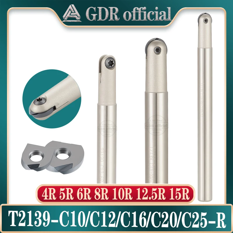 

End Mill rod T2139 C10 C12 C16 C20 C25 4R 5R 6R 8R 10R 12.5R Ball end mill milling cutter P3200 End Mill rod Milling Cutter rod