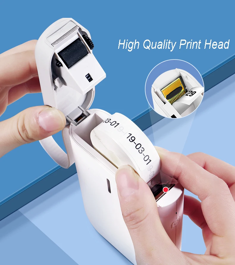 niimbot portable mini bluetooth label printer pocket wireless thermal label printer inkless for mobile phone android ios d11 free global shipping
