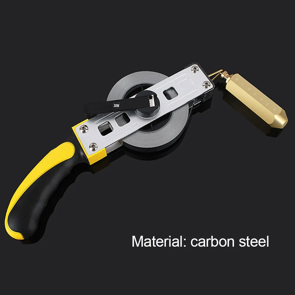

10m Professional Sounding Dipstick Carbon Steel Dipstick Tool Marine Petroleum Depth Sounding Scale With Comfortable Handle