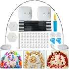 Декоративная подставка для воздушных шаров в форме арки, 1 комплект, гирлянда, подставка для воздушных шаров, Заполняемая водой основа для дня рождения