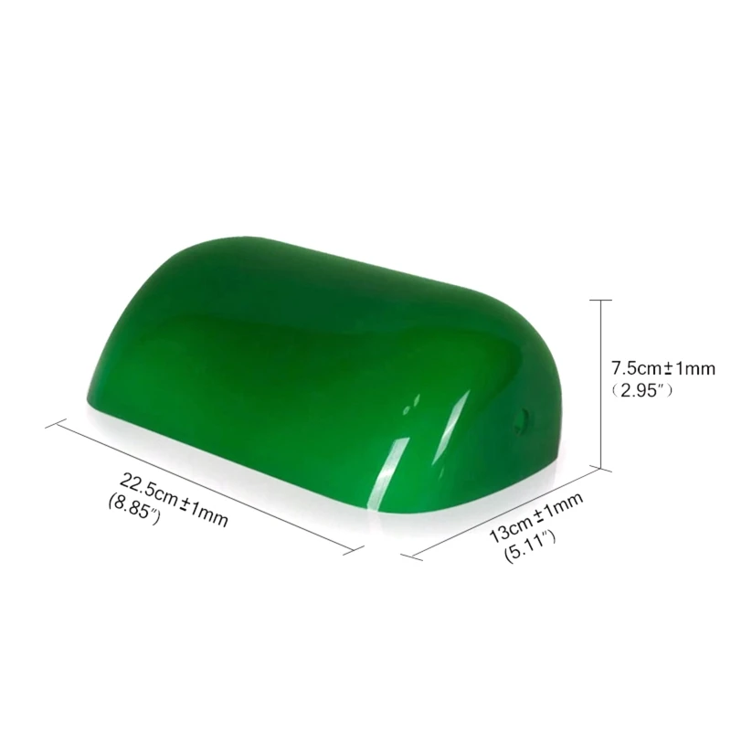 

Green GlassBankers Bright Lamp Cover Bankers Lamp Glass Shade Cased Replacement lampshade