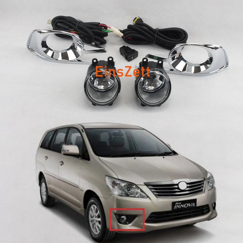 1 комплект Противотуманные фары Дневные Фары Светильник в сборе для Toyota KIJANG Innova
