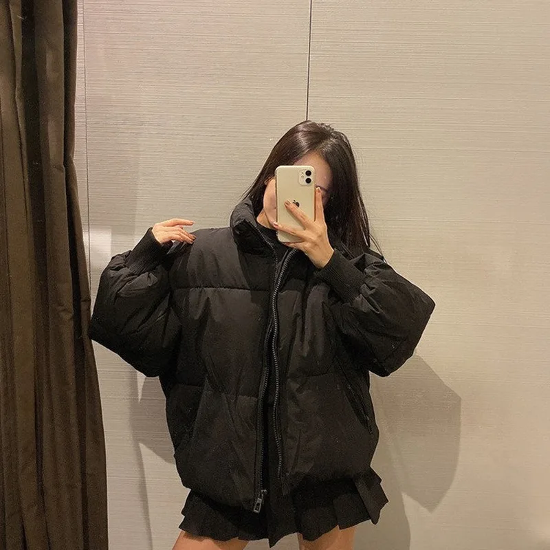 

Thicken Parka Women Liner Velvet Ladies Slim with Big Fur Collar Outerwear Autumn Winter Thick Jacket Women Coat Parkas Female