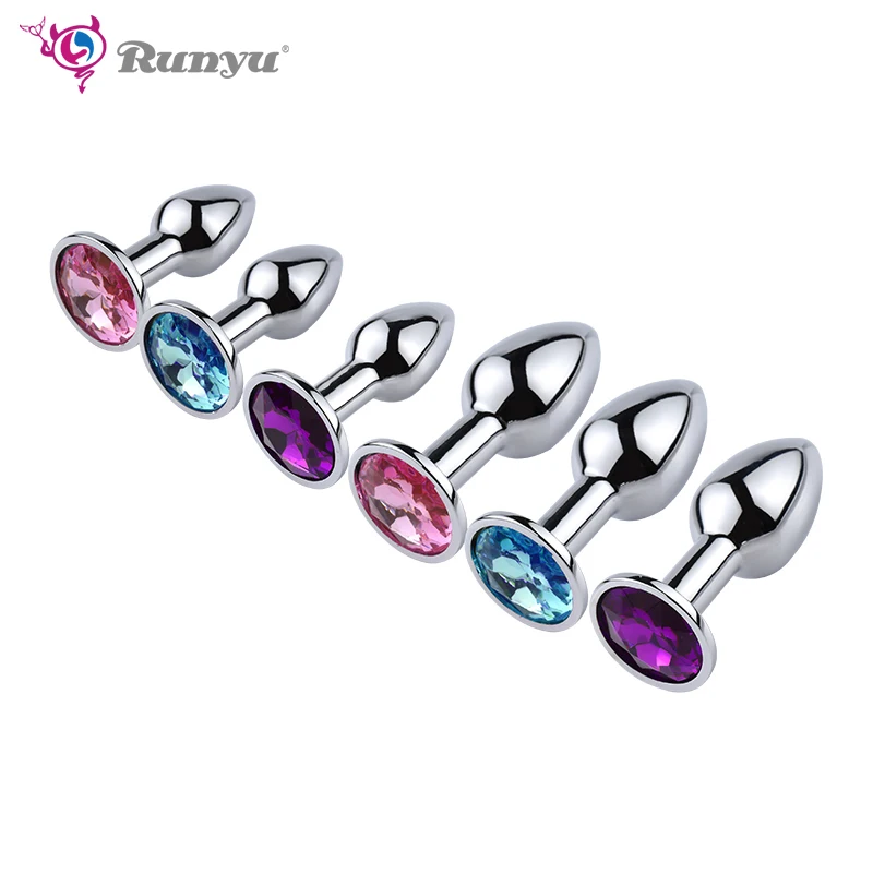 Маленькая металлическая Анальная пробка Анальный массажер спираль бусины