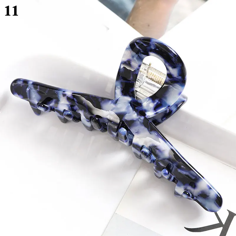

Elegant Leopard Print Grab Clip Large Acetate Hair Clip Crab Hair Claws For Women Girl Hair Accessories Hair Style DIY Hairpins