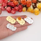 Акриловые зеркальные Свадебные сувениры 20 шт.лот индивидуальные личные вещи на заказ большая буква с датой подарок гостей