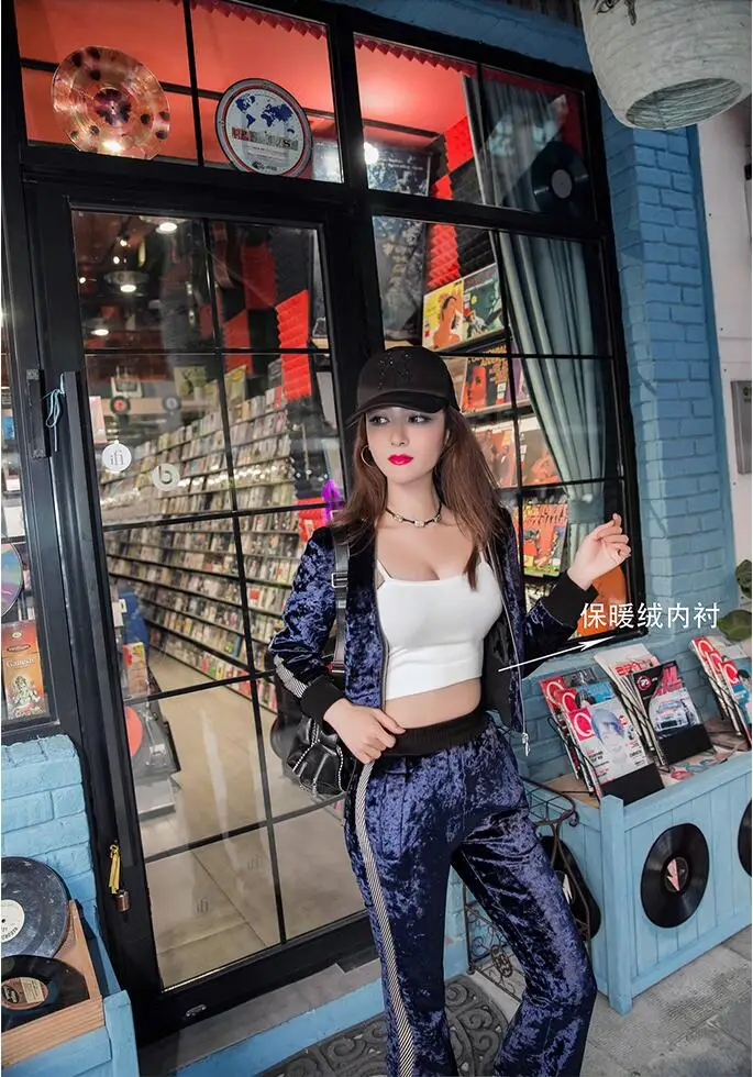 Новинка 2020 осенне-зимнее офисное модное повседневное Брендовое женское синее