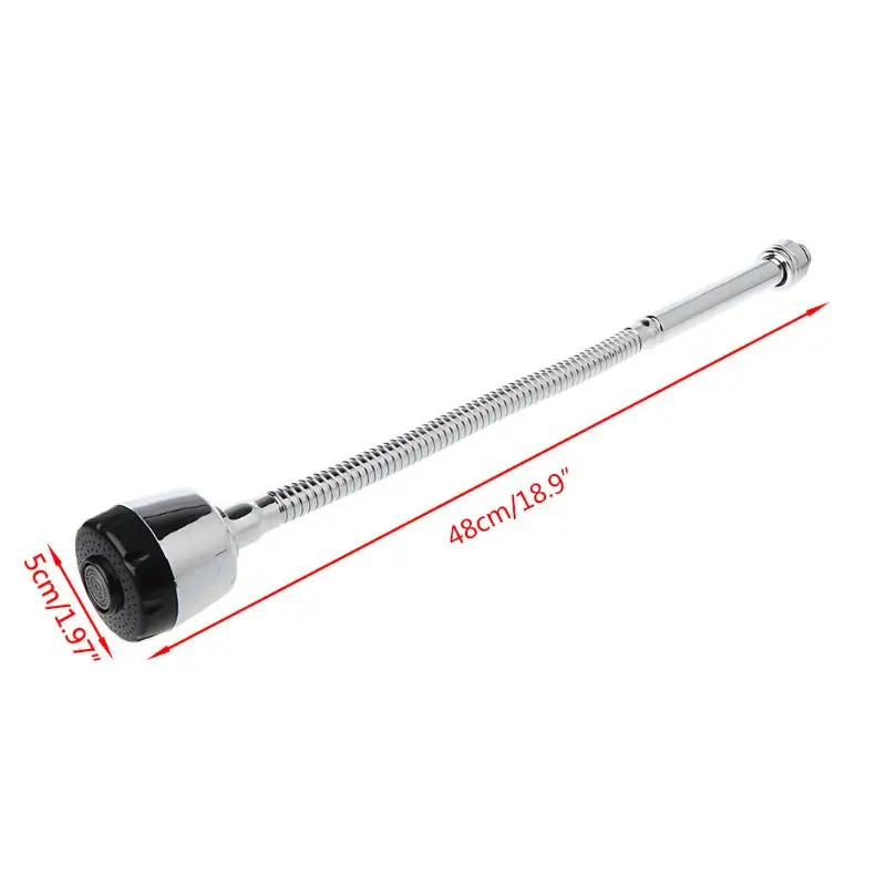 

Kitchen Bar Faucet Hose Double Hole Water Zinc Alloy Replacement Tap 48cm 37MB