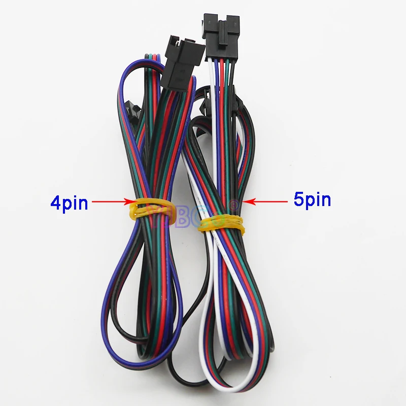 5 шт 1 метр 4pin 5pin 22AWG JST SM штекер провод Папа мама Соединительный кабель для RGB