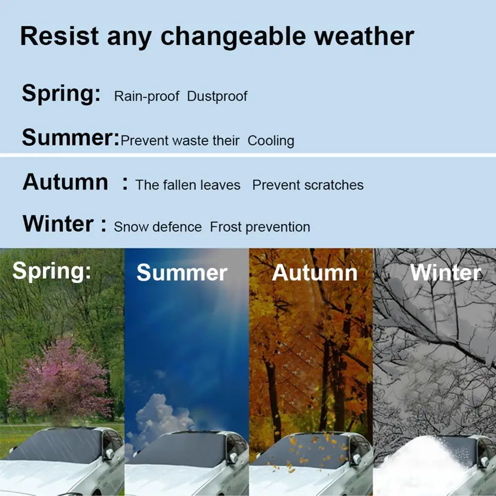 Магнитные края Водонепроницаемая Автомобильная Солнцезащитная Крышка для