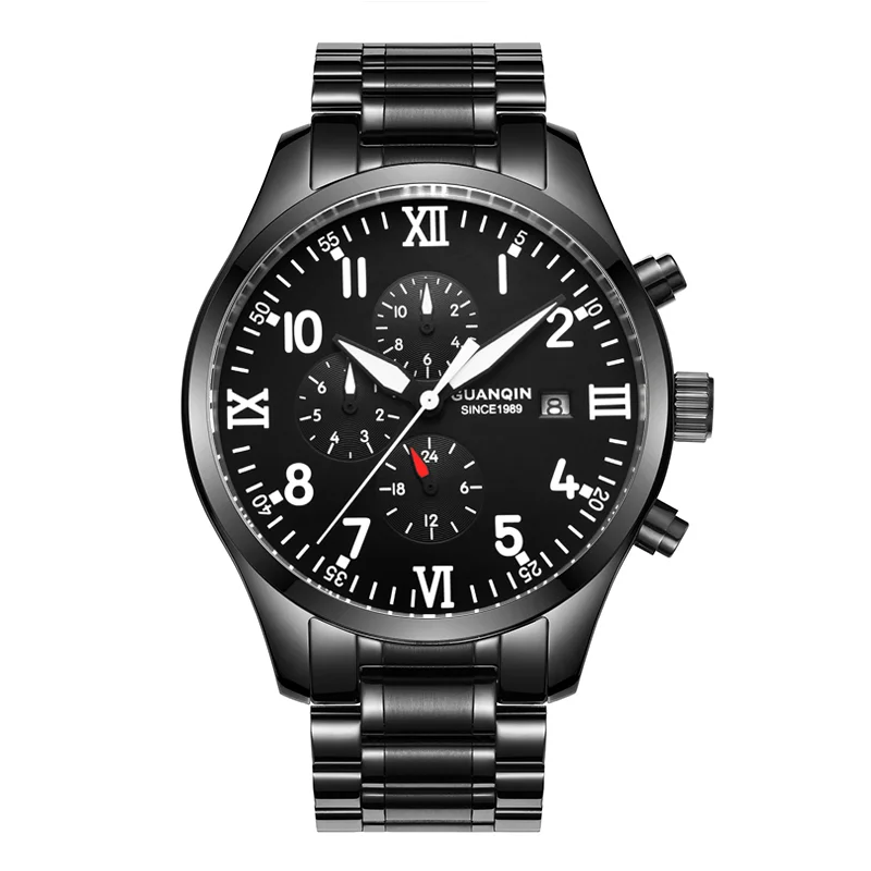 GUANQIN 2021 Design Luxury Brand Watch Men Waterproof Automatic Mechanical Watch Men Casual Watch Business Luminous Wristwatch