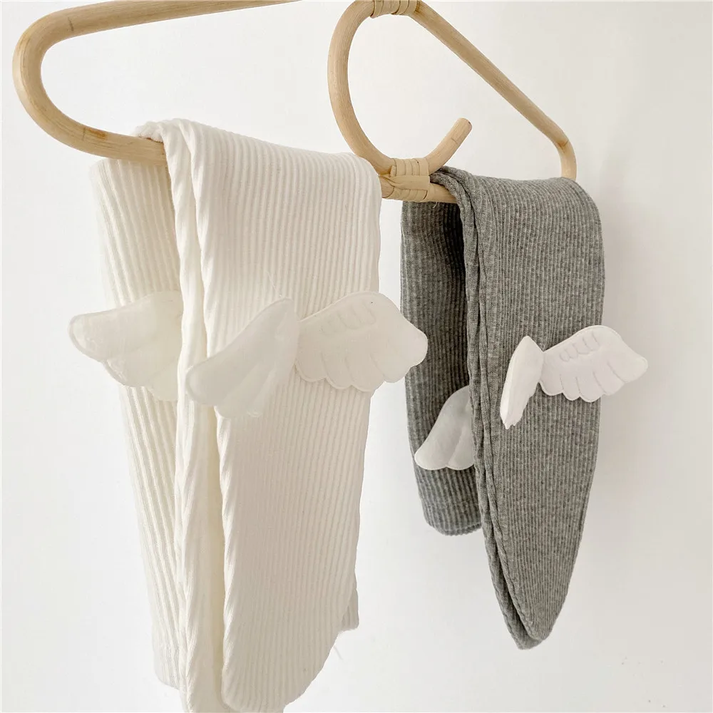 Baby girls cute wing patchwork panty-hose Spring Winter infant kids cotton leggings | Pants