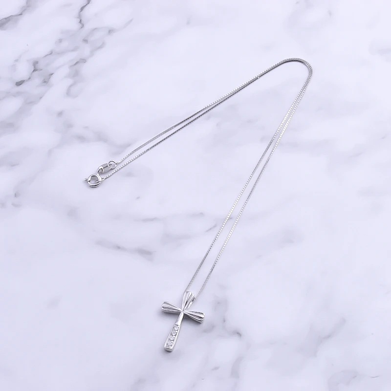 Женское ожерелье из серебра 925 пробы с фианитами | Украшения и аксессуары