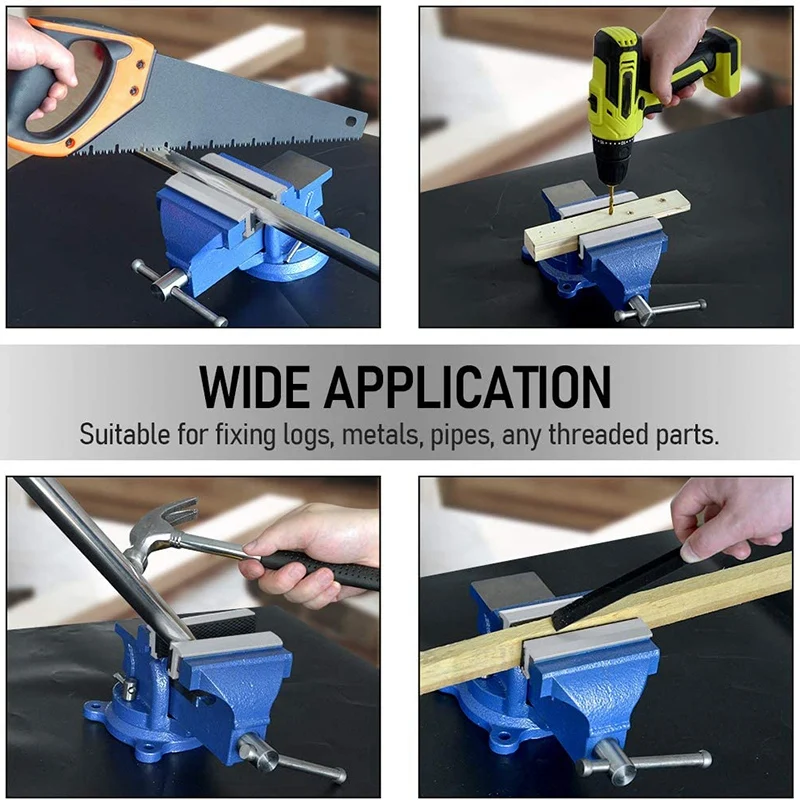 

HOT 2Pcs Vise Jaw Covers Multipurpose 3 inch Soft Vice Inserts Use on Any Drill Press Vise As Accessories Vise Jaws Pads