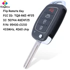 Брелок дистанционного управления для автомобиля KEYECU с 4 кнопками 433 МГц 4D60 чип-брелок для Hyundai Sonata 2017 2018 2019 PN: 95430-C1210