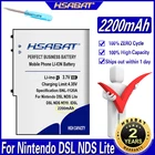 HSABAT 2200mAh батарея для Nintendo DSL для NDS Lite для DSL NDS DSLNDS батареи