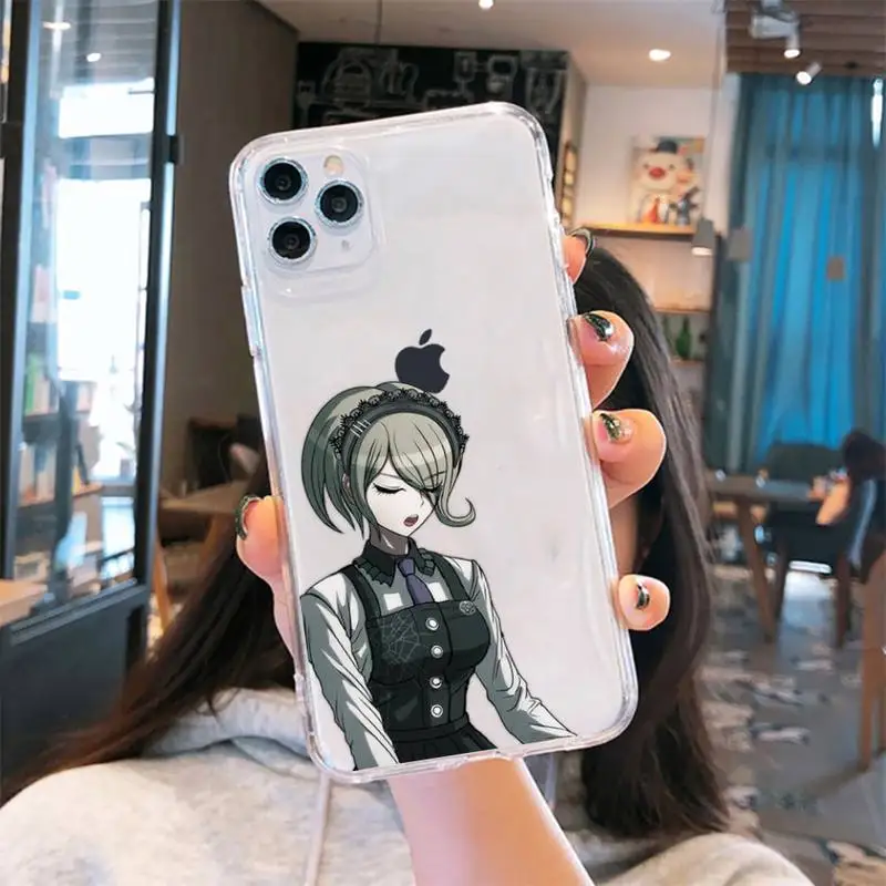 

Danganronpa V3 Killing Harmony Phone Case Transparent for iPhone 6 7 8 11 12 s mini pro X XS XR MAX Plus cover funda shell