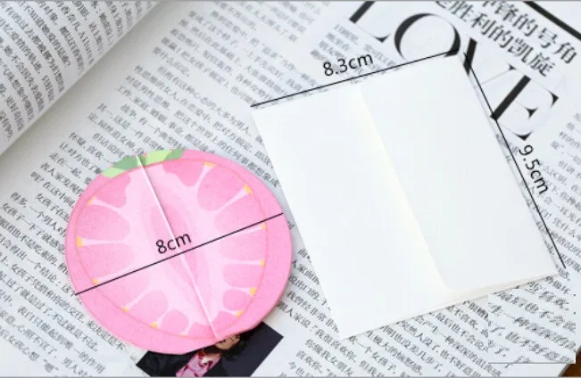 

5pack/lot original Three-dimensional Tropical fruit card With envelope Popular Interesting New Year greeting cards
