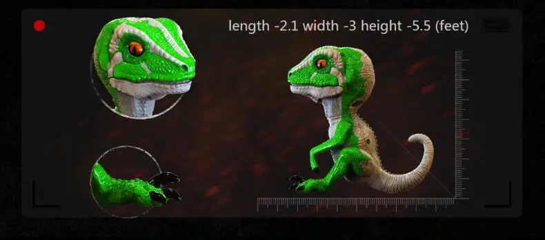 Креативная Velociraptor фигурка, Электрический динозавр, домашние животные, игрушка для кончика пальца динозавра, Умная игрушка, электронный питомец, модель динозавра