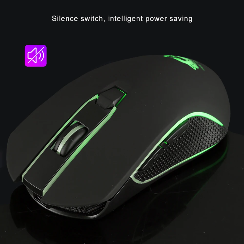 Беспроводная мышь VicTsing XW354, светодиодный, с подсветкой, RGB, USB, оптическая, эргономичная, бесшумная, перезаряжаемая, для компьютера, ноутбука, геймера