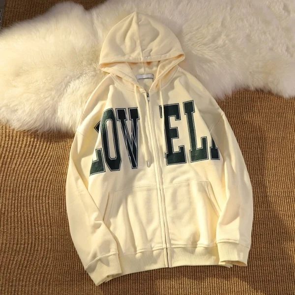 

Тонкий женский кардиган на молнии с капюшоном