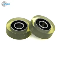 5pcs od 22mm pu coated roller with 688rs bearing pu68822 5 8x22x5mm polyurethane covered rubber bearing wheel 8225