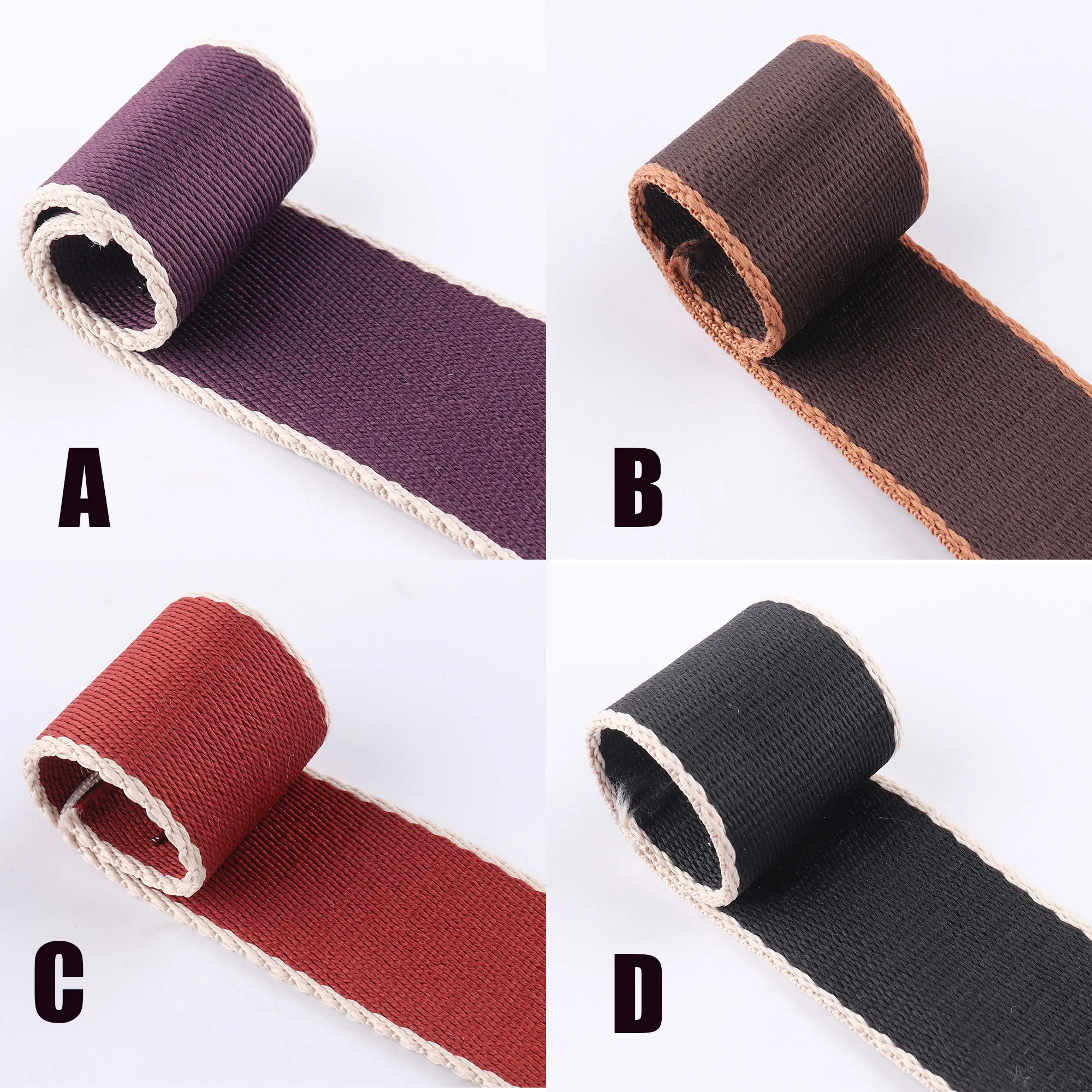 

38mm(1.5") Brown Striped Webbing Ribbon Canvas Woven Belt Black Sewing Tote Leash Dog Collar Cotton Webbing Bag Strap