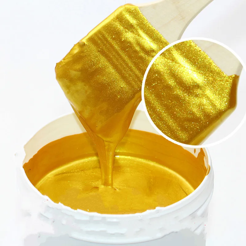 50g Bright Gold Paint,  Wood Paint, Metal Lacquer ,tasteless Water-based Paint, Can Be Applied on Any Surface