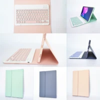 tablet pc bluetooth keyboard bracket protective cover suitable for tablet lenovo tab p11 inch green pink purple