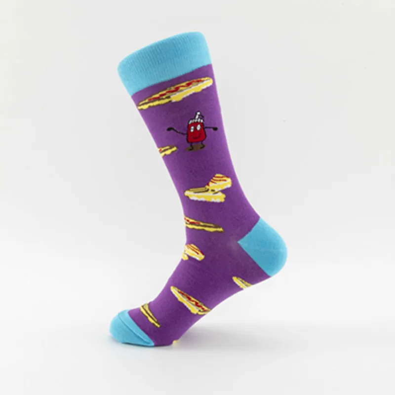 Весна Новая коллекция счастливые мужские носки забавные арт BritishStyle уличная