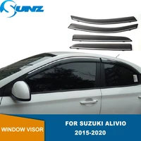 window visor for suzuki alivio 2015 2016 2017 2018 2019 2020 plastic exterior visor vent shades window sun rain deflector sunz